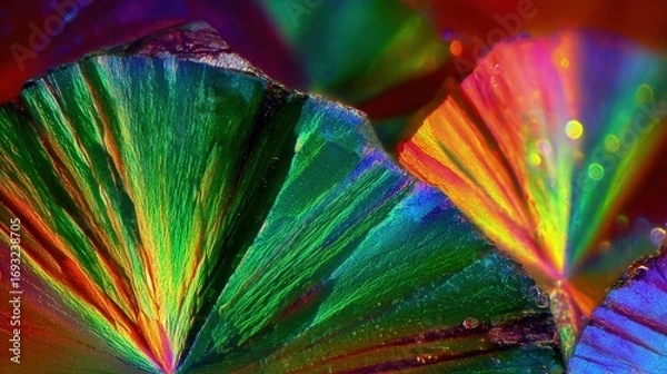 Obraz Colorful Crystal Structure Macro Photo