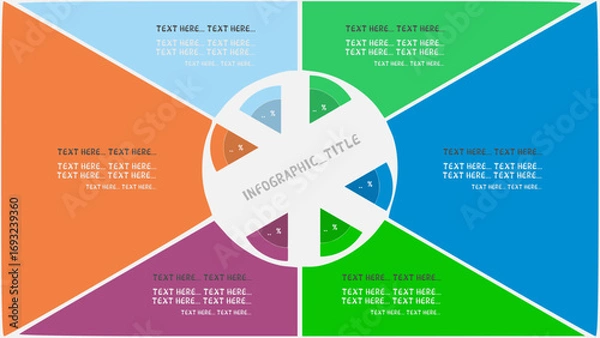 Fototapeta modern infographic template. infographic page for presentation