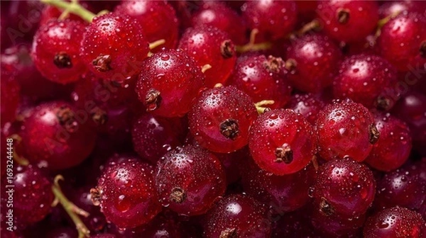 Fototapeta Close up red currants