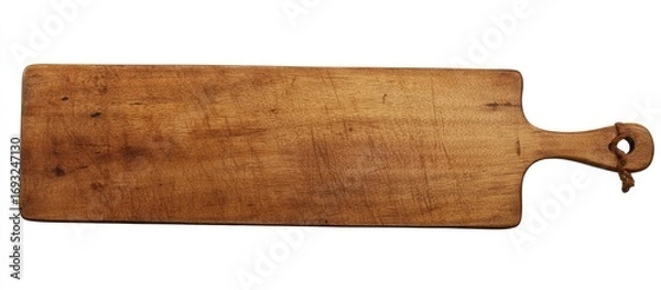 Fototapeta Wooden Cutting Board A Rustic Kitchen Essential for Food Preparation and Presentation