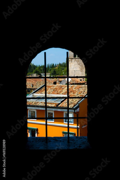 Obraz Window Village View