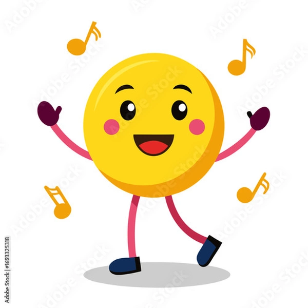 Obraz dancing emoji