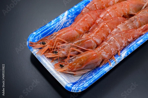 Fototapeta 美味しそうな赤エビ