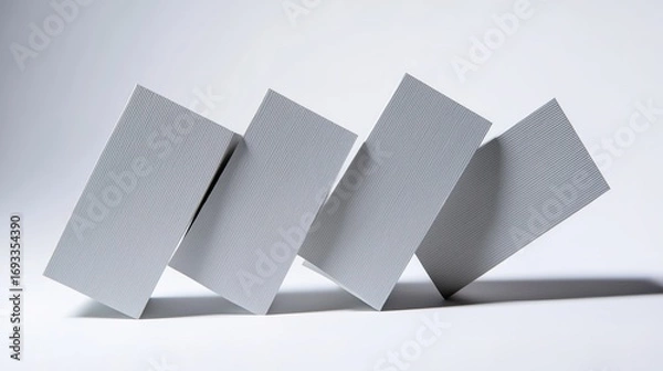 Fototapeta A professional business card with elegant corporate design, representing modern business identity.