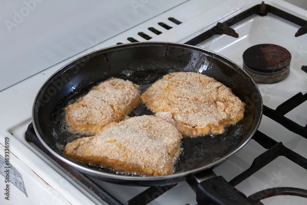 Fototapeta Kotlety Devolay smażone