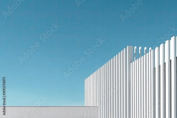 Fototapeta Modern architecture against a vibrant sky