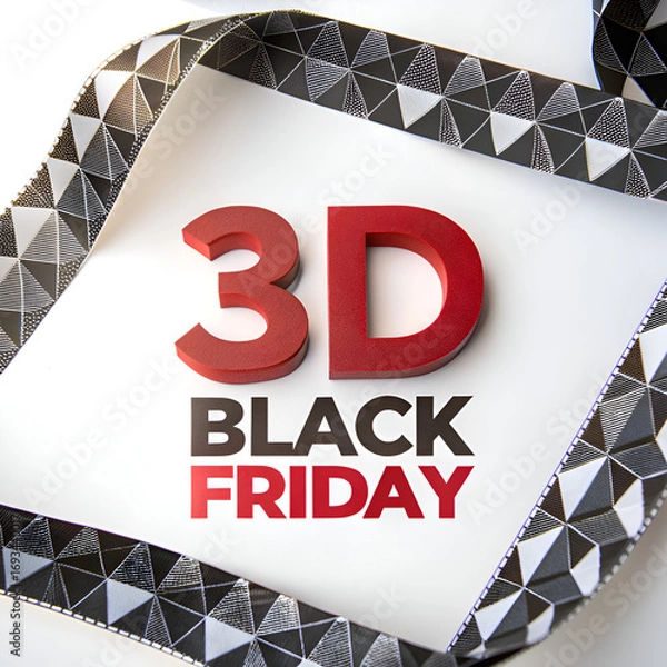 Obraz BLACK FRIDAY written on strip