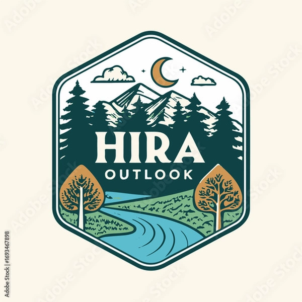 Obraz A design for Hira Outlook of a brand t-shirt.