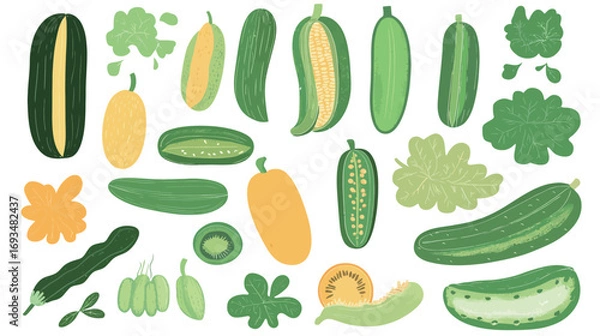 Obraz Cucumber – Vector Graphic Design