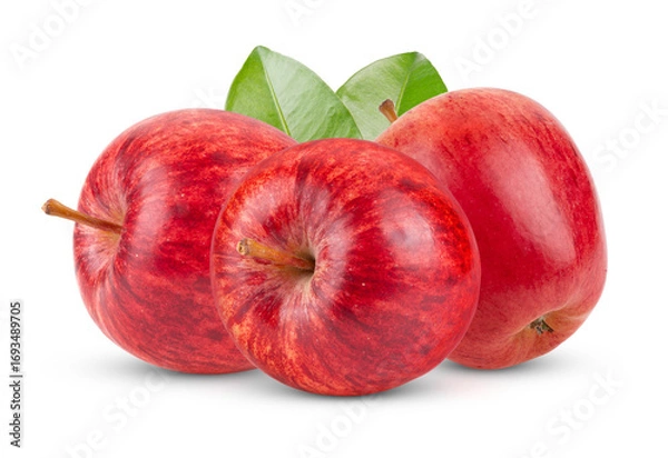 Fototapeta red apple isolated on transparent png ( Image from camera)