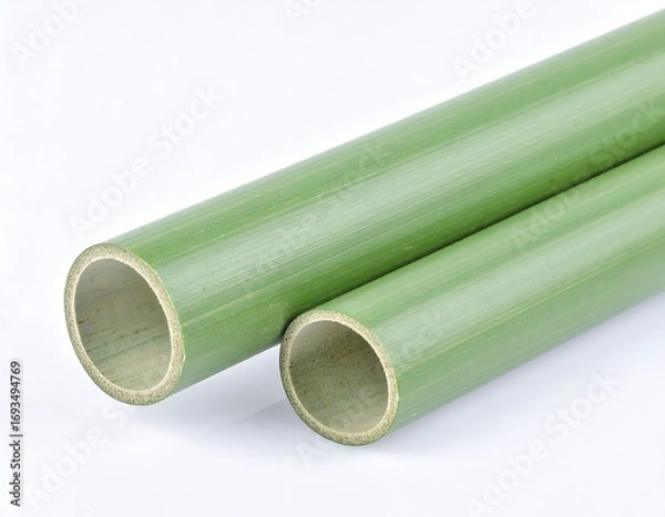 Obraz Green bamboo tubes, different sizes