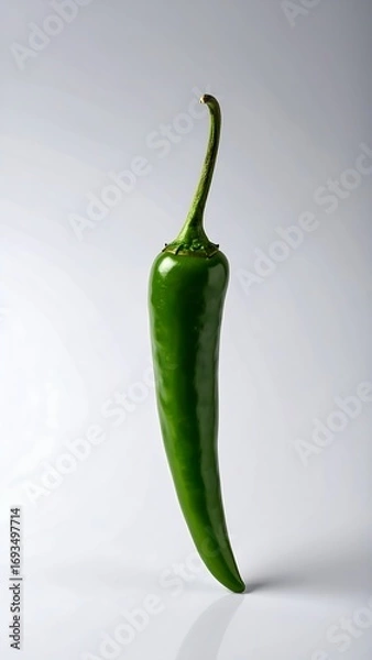 Obraz Green chili pepper, studio shot