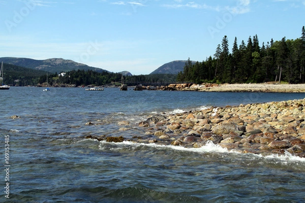 Fototapeta Sutton's Island View of Mount Desert Island, Maine