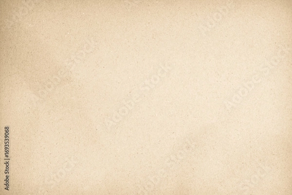 Fototapeta Old paper vintage texture surface for background. Brown paper crumpled texture, Cream color recycled kraft paper texture blank with copy space for text.	
