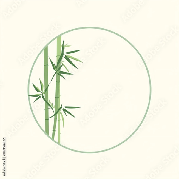 Fototapeta green bamboo background