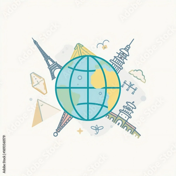 Obraz travel around the world