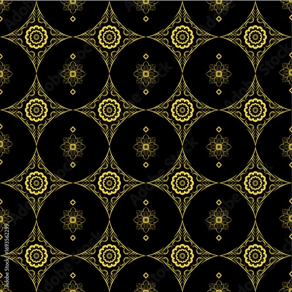 Obraz black and yellow background