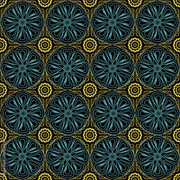 Obraz seamless pattern with flowers wallpaper