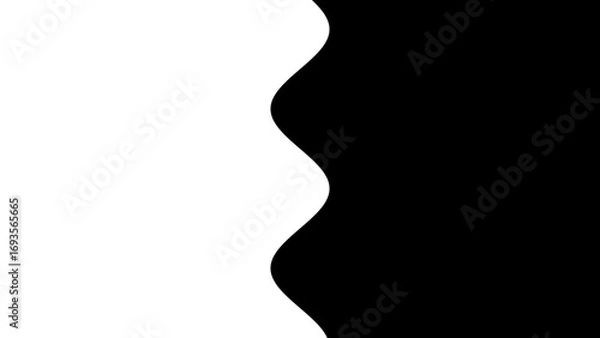 Fototapeta 白と黒のツートンカラーの背景デザイン