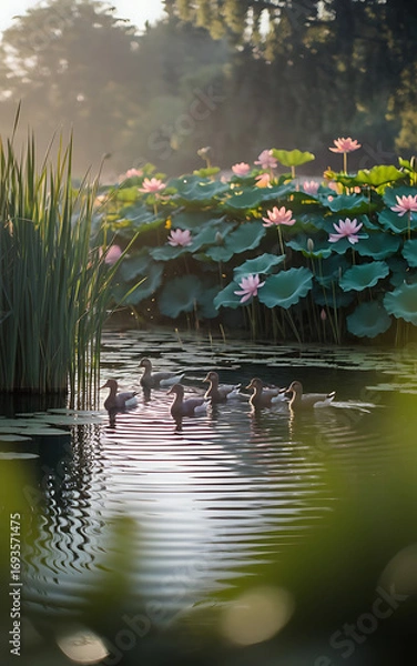 Obraz Ducks in the pond