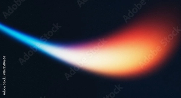 Fototapeta Abstract Energy Flow Dynamic Light Streaks With Vibrant Colors Across Dark Background