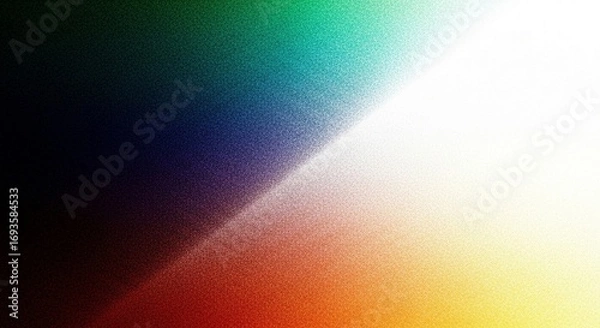 Fototapeta Abstract Gradient Spectrum of Vibrant Colors With Subtle Noise Effect