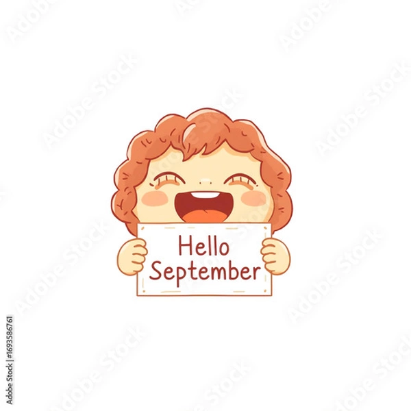 Obraz Hello-September Cartoon Character 