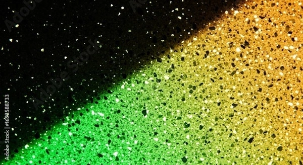 Fototapeta Amesome Glitter Effect Textured Background With Yellow and Green Gradient Colors