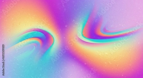 Fototapeta Abstract Gradient Swirls of Vibrant Colors with Subtle Textured Overlay