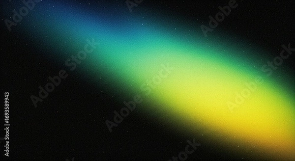 Fototapeta Abstract Diagonal Spectrum of Light on a Dark Cosmic Background with Faint Stars