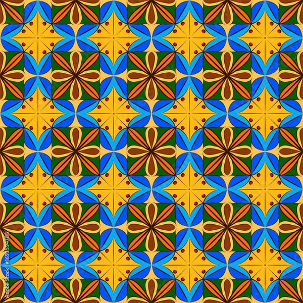 Obraz pattern wallpaper background flower design