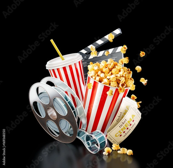 Obraz Unusual cinema concept 3D illustration