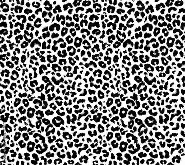 Fototapeta leopard seamless pattern, abstract animal skin texture design 