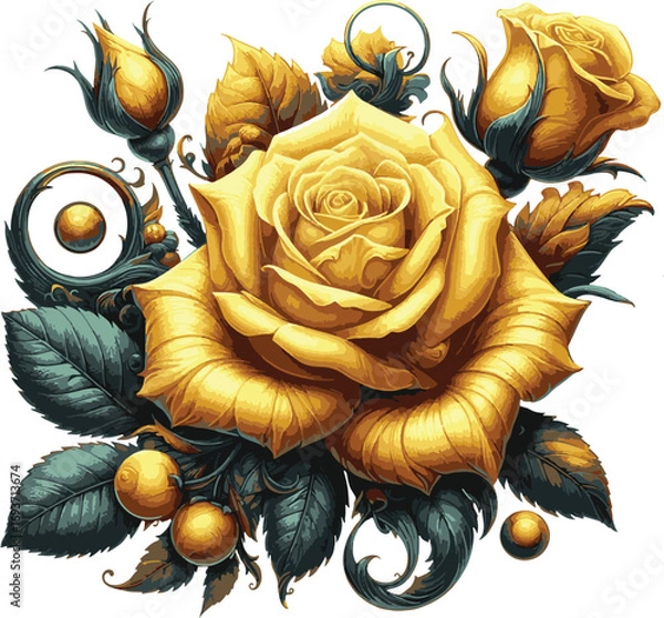 Obraz Yellow Rose Blossom Bundle