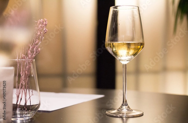 Fototapeta Glass Of White Wine
