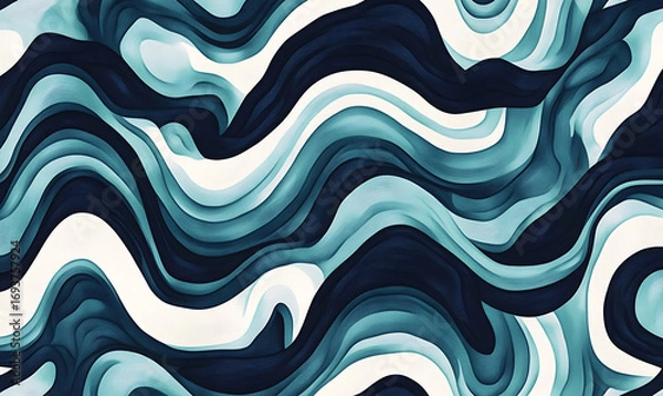 Fototapeta Tile or carpet pattern background with decorative, symmetrical elements. Ideal for wallpaper, textiles, or digital design projects.