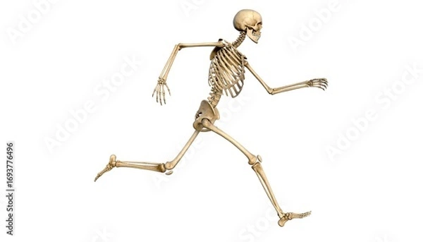 Fototapeta Skeletal system in motion
