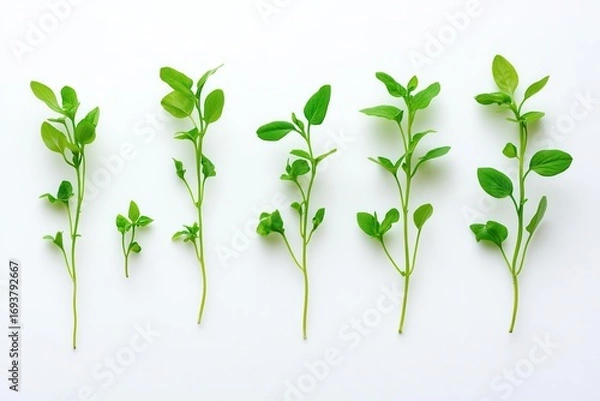 Fototapeta Observe Green Shoots Grow, a Journey of Life and Discovering Natural Beauty