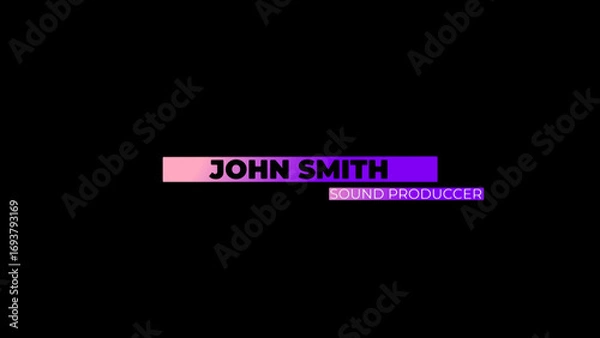 Obraz Modern Lower Third 09