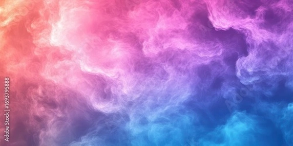 Fototapeta Colors Blend Smoothly, An Abstract of Gradient Sky With Softness