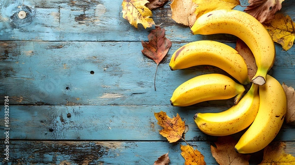 Fototapeta Banana is a naturally sweet and nutritious fruit, packed with essential vitamins and minerals. Great for boosting energy, supporting heart health.