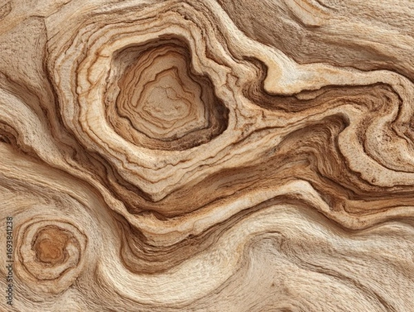 Fototapeta Abstract wood grain texture, swirling patterns