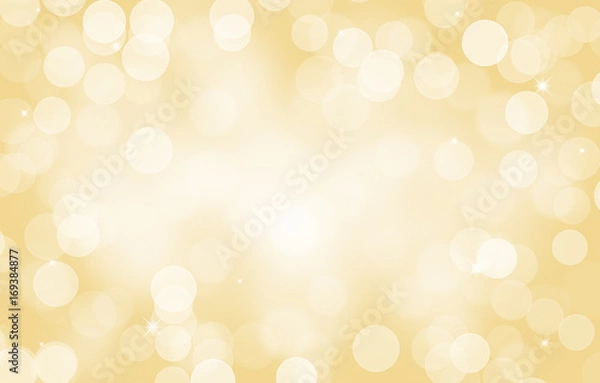 Fototapeta Gold defocused lights background
