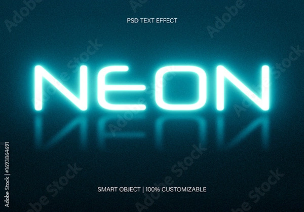 Fototapeta Neon Text Effect