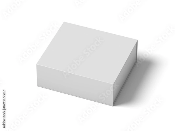 Obraz Magnetic Box 3D Render Isolated White for Mockup 3