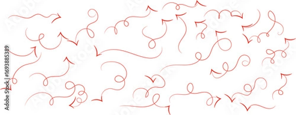 Fototapeta Abstract sketch of organic shapes and lines