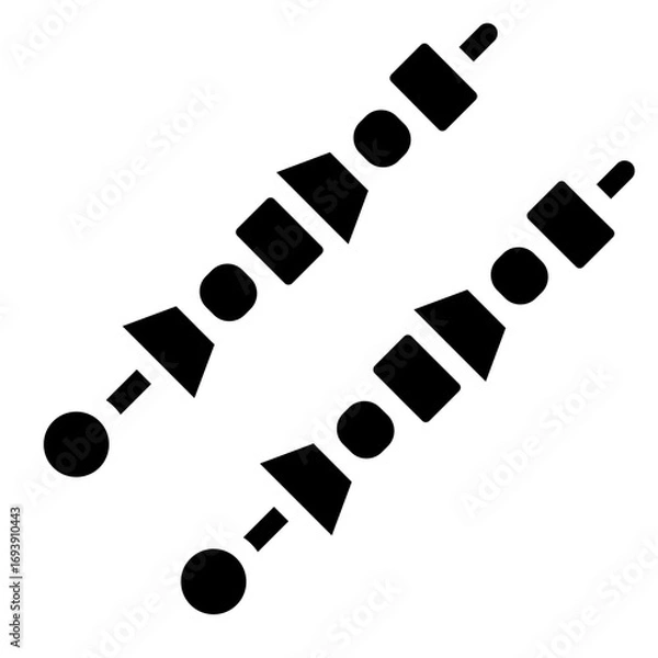 Obraz Shish Kebab Icon Style