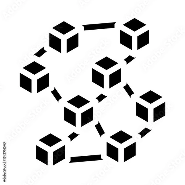 Fototapeta Fingerprint Scanner Icon Style