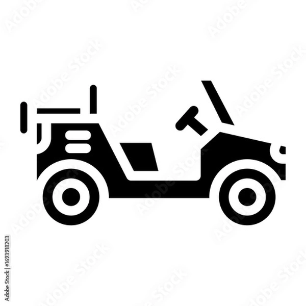 Obraz Army Car Icon Style