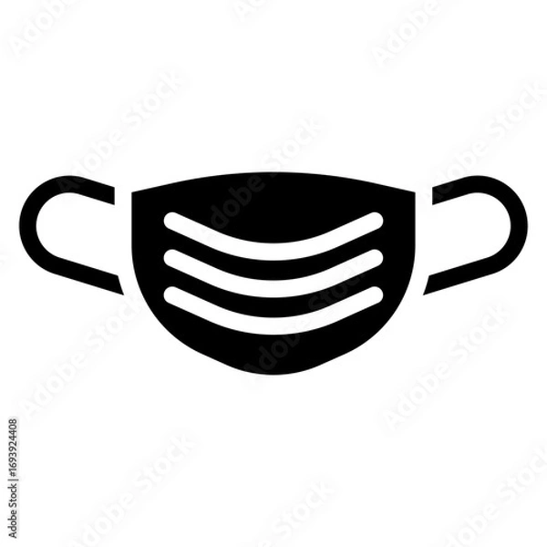 Fototapeta Face Mask Icon Style